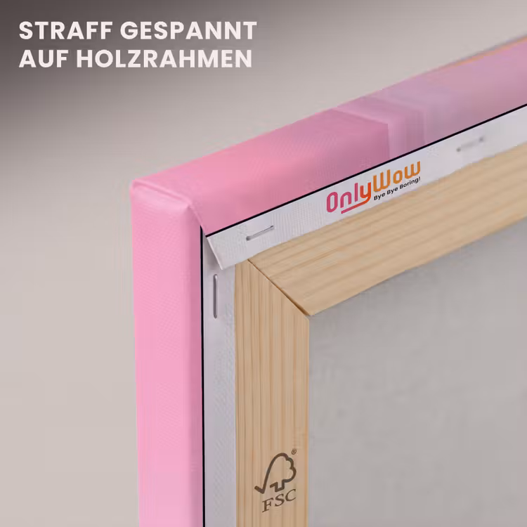 Roze - Buiten - Verf canvas 2cm klein -uniquesellingpoint_afwerking-onlywow_DE