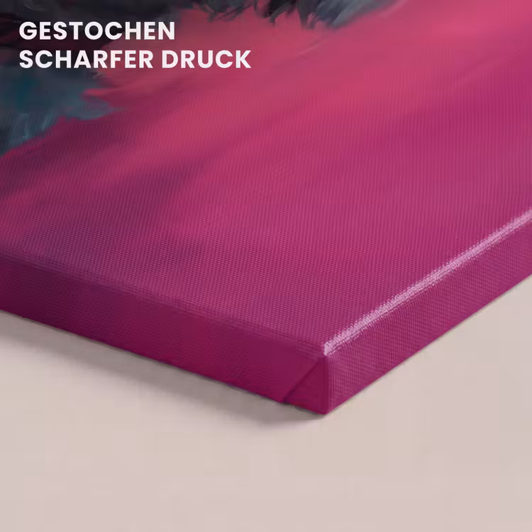 Pink - Hond - Bubbel canvas 2cm klein -closeup_print_DE