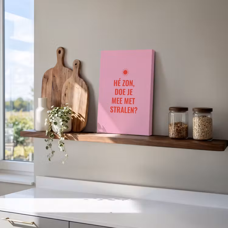 Roze - Zon - Quote canvas 2cm klein -atmosphere_sfeer3_global
