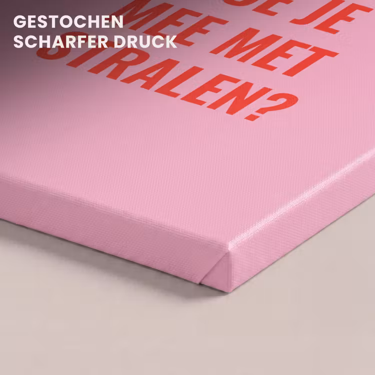Roze - Zon - Quote canvas 2cm klein -closeup_print_DE