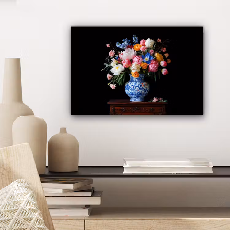 Rozen - Bloemen - Vaas - Boeket canvas 2cm klein -closeup_print_DE