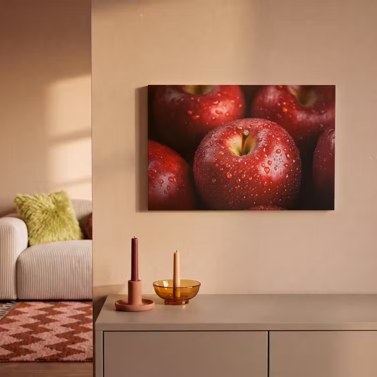 Rood - Appels - Fruit canvas 2cm klein -sfeer1