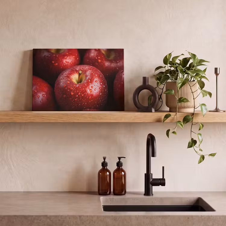 Rood - Appels - Fruit canvas 2cm klein -sfeer3