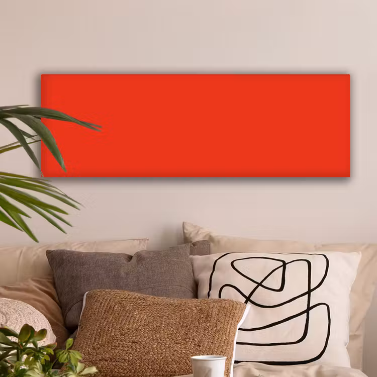 Rood - Kleur - Effen canvas 2cm klein 828 -sfeer1