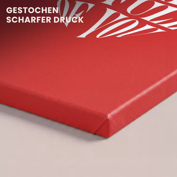 Rood - Hart- Tekst - Valentijn canvas 2cm klein -closeup_print_DE