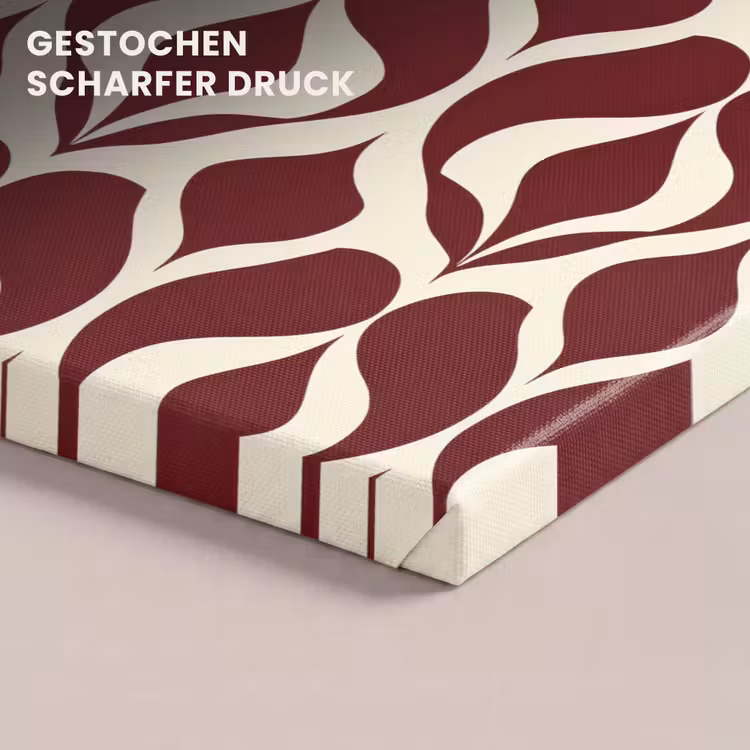 Rood - Druppelpatroon - Grafisch canvas 2cm klein 34 -closeup_print_DE