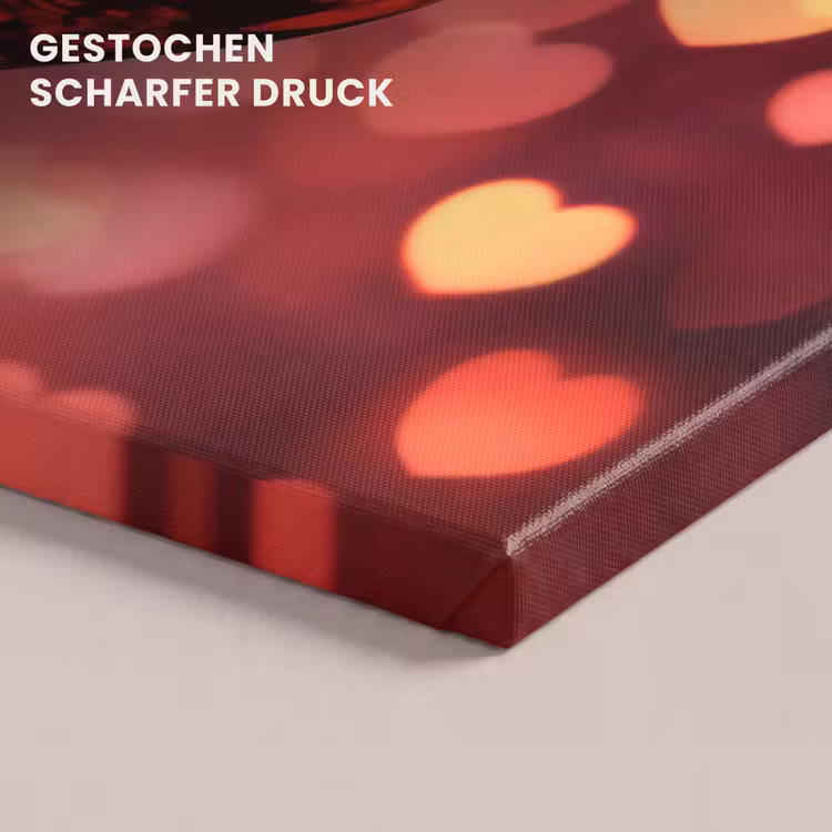 Rood - Wijn - Hartjes canvas 2cm klein -uniquesellingpoint_afwerking-onlywow_DE