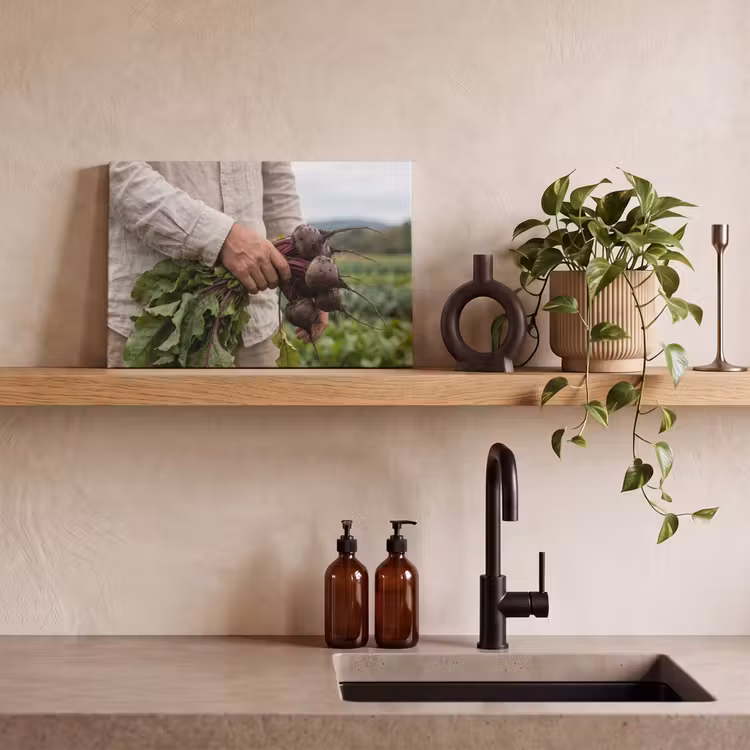 Bieten - Vers - Moestuin canvas 2cm klein -sfeer6