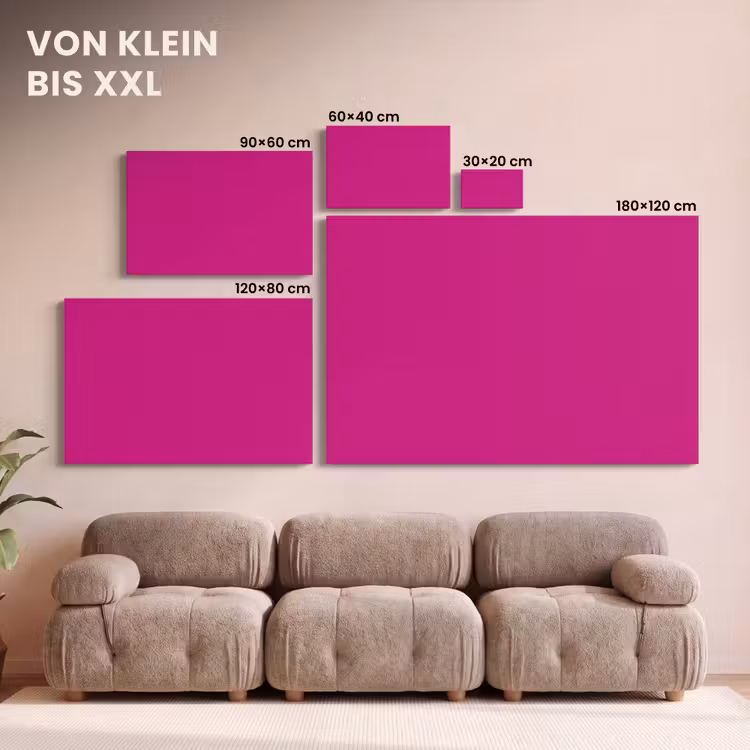 Velvet - Magenta - Roze canvas 2cm klein 34 -Xsfeer8_DE