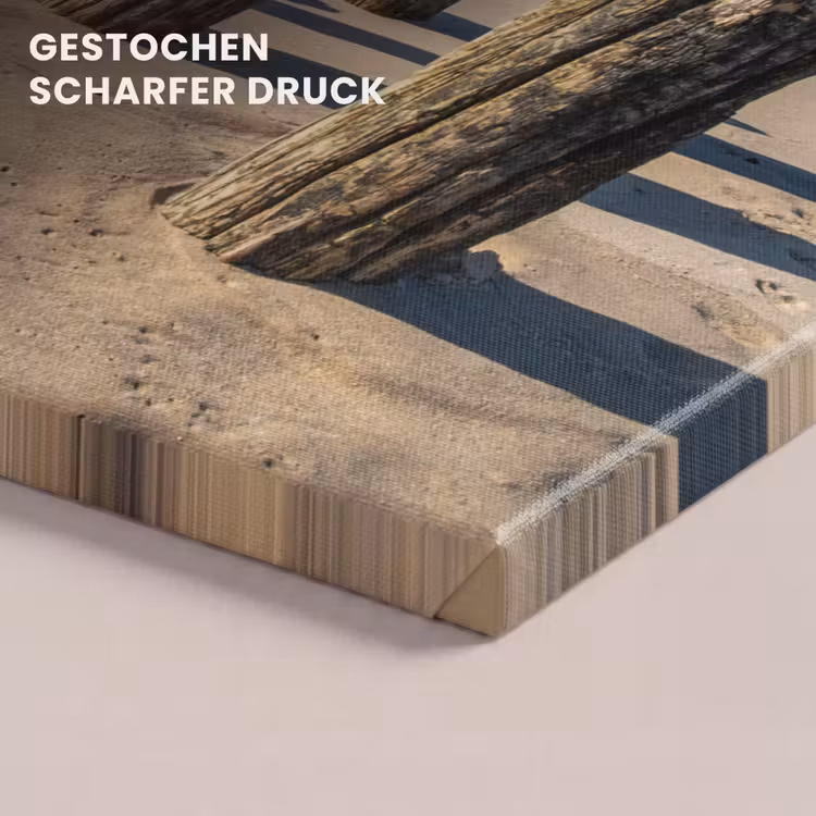 Zand - Strand - Paal - Water - Zomer canvas 2cm klein -uniquesellingpoint_afwerking-onlywow_DE