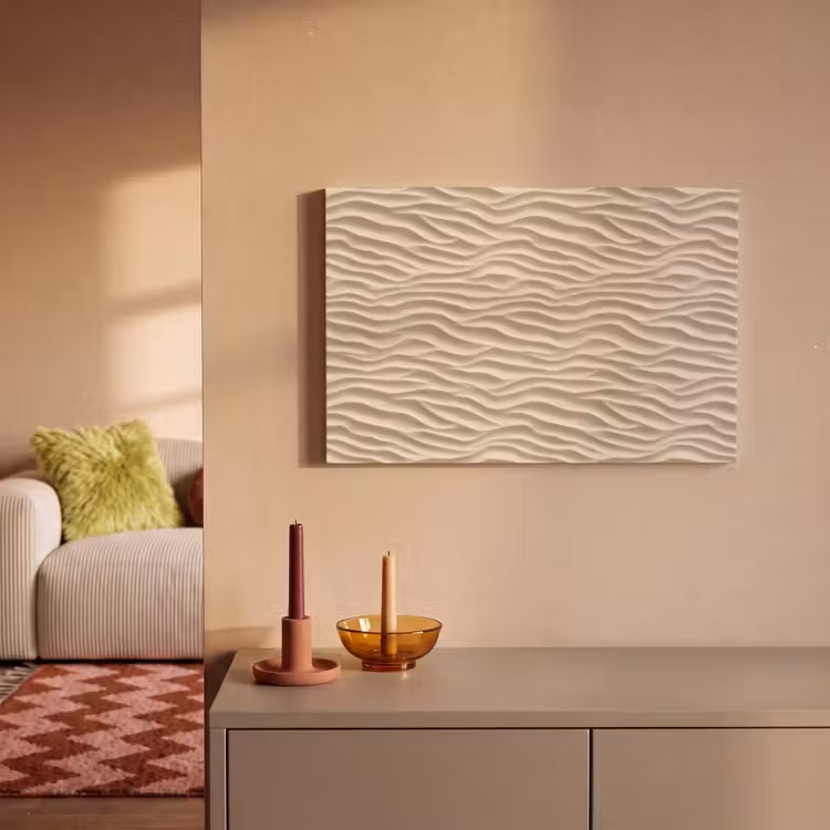 Zand - Golven - Beige canvas 2cm klein 34 -sfeer1