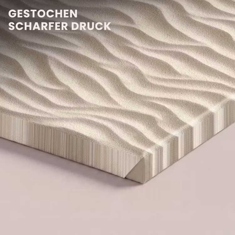 Zand - Golven - Beige canvas 2cm klein 34 -closeup_print_DE