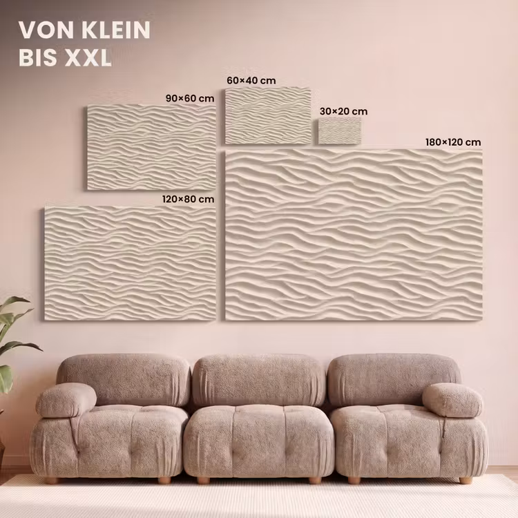 Zand - Golven - Beige canvas 2cm klein 34 -Xsfeer8_DE