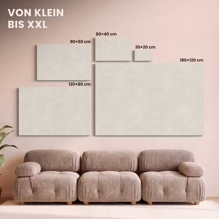 Zandkleurig - Modern - Egaal canvas 2cm klein 34 -Xsfeer8_DE