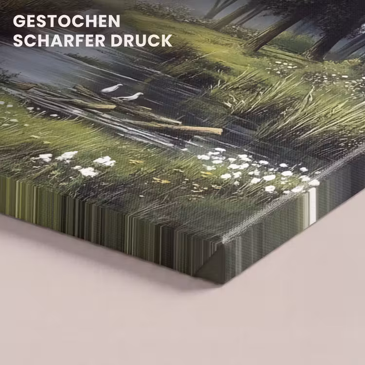 Zandpad - Groen landschap - Water canvas 2cm klein -uniquesellingpoint_afwerking-onlywow_DE