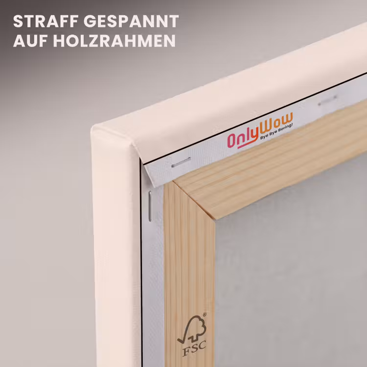Zandloper - Symmetrisch - Rood - Paars canvas 2cm klein -uniquesellingpoint_afwerking-onlywow_DE