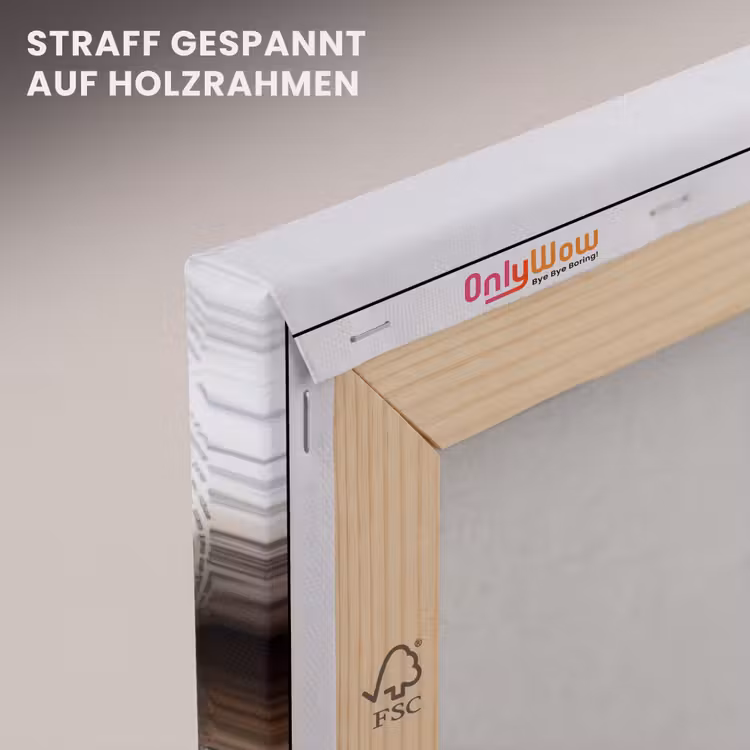 Leinwandbild - Sardine – Zeitung – Schneidebrett - Sardientje - krant - snijplank canvas 2cm klein