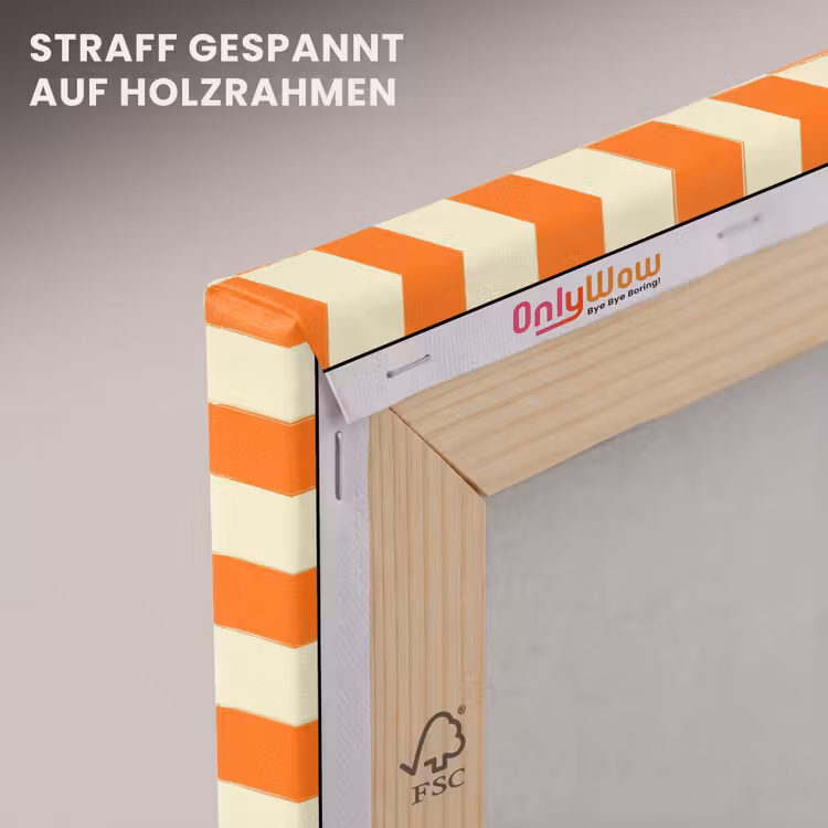 Schaak - Patroon - Oranje canvas 2cm klein 34 -uniquesellingpoint_afwerking-onlywow_DE