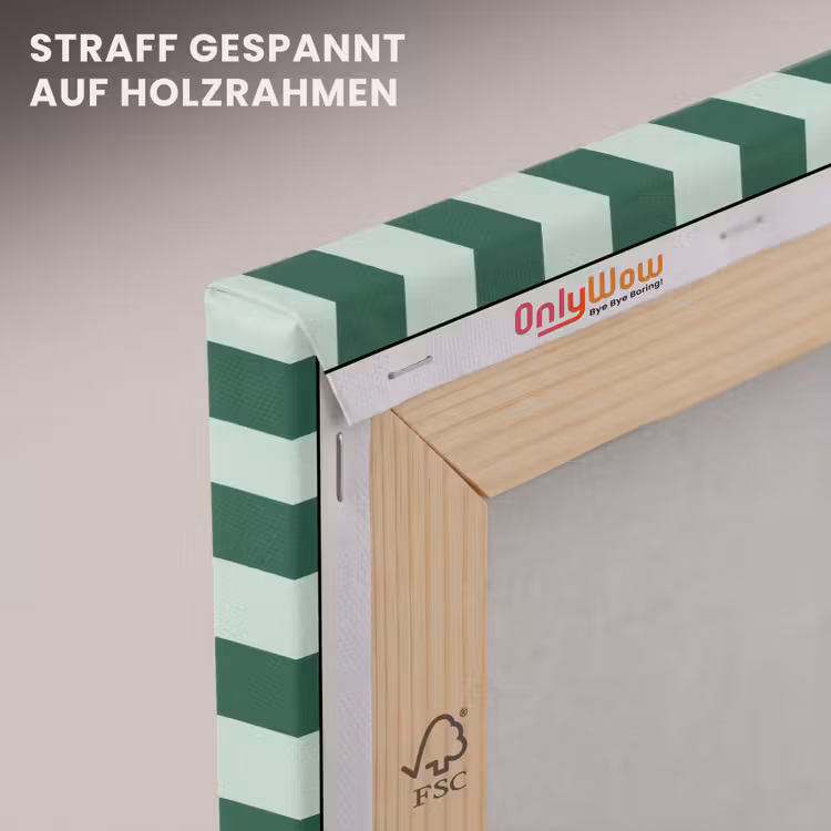 Schaakbord - Klassiek - Groen canvas 2cm klein 34 -uniquesellingpoint_afwerking-onlywow_DE