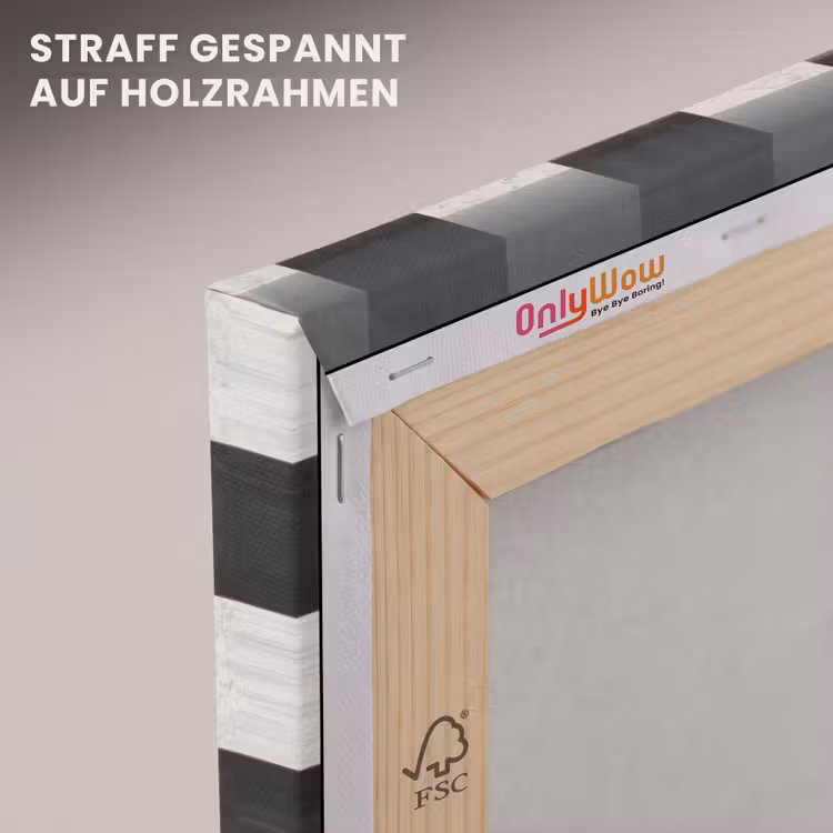 Dambord - Marmer - Zwart - Wit canvas 2cm klein 34 -uniquesellingpoint_afwerking-onlywow_DE