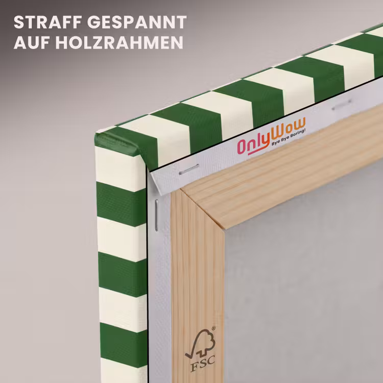 Schaakbord - Patroon - Groen canvas 2cm klein 34 -uniquesellingpoint_afwerking-onlywow_DE