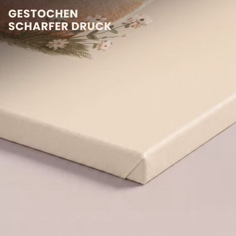 Schaap - Beige - Bloemen canvas 2cm klein -closeup_print_DE