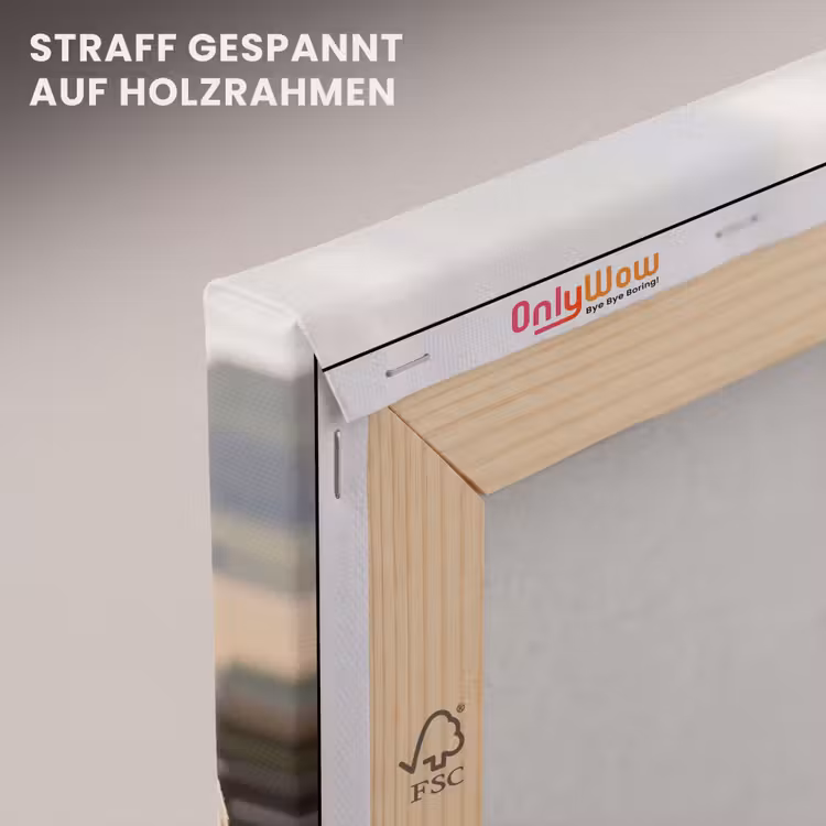 Schapen - Weidenlandschap - Heuvels canvas 2cm klein -uniquesellingpoint_afwerking-onlywow_DE