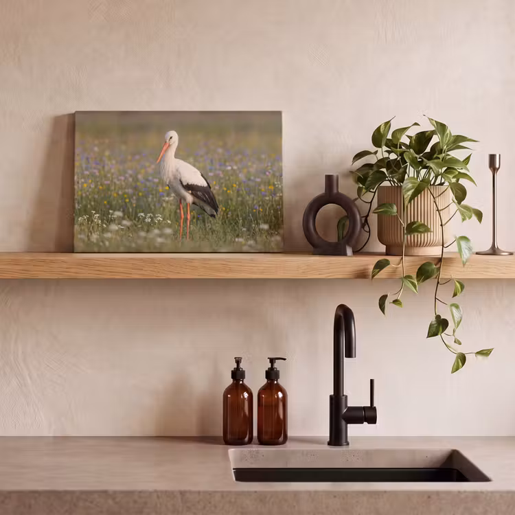 Ooienvaar - Bloemen - Weide - Kleurrijk canvas 2cm klein -closeup_print_DE