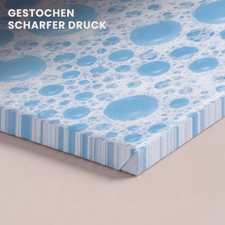 Schuim - Bubbels - Blauw canvas 2cm klein -uniquesellingpoint_afwerking-onlywow_DE