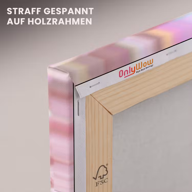 Schuim - Structuur - Roze canvas 2cm klein -uniquesellingpoint_afwerking-onlywow_DE