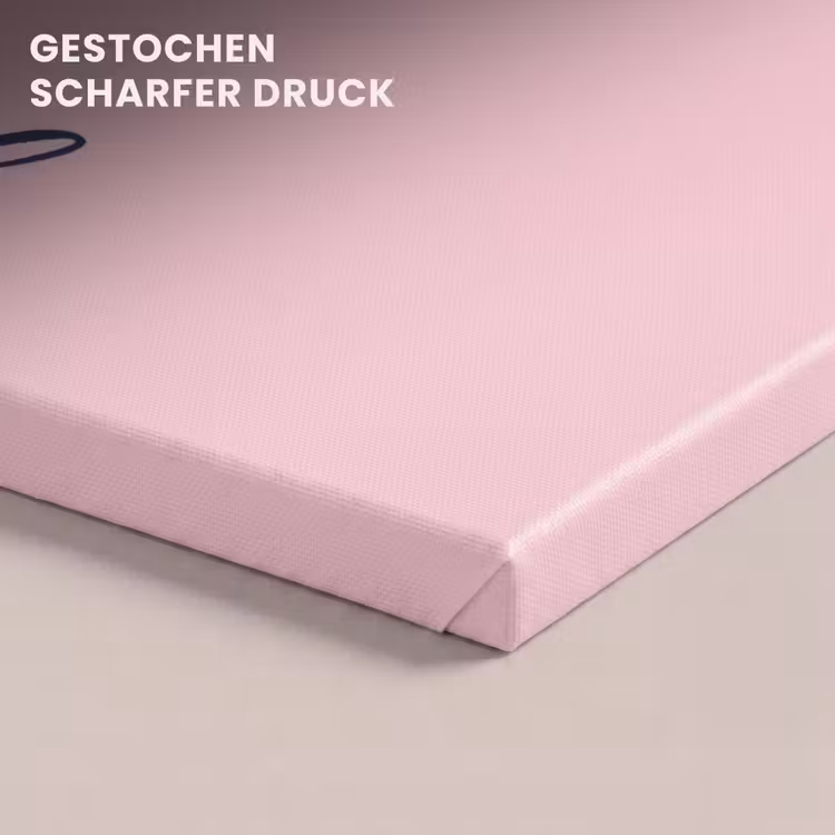 Fuck what they think - Roze - Minimalistisch canvas 2cm klein -closeup_print_DE