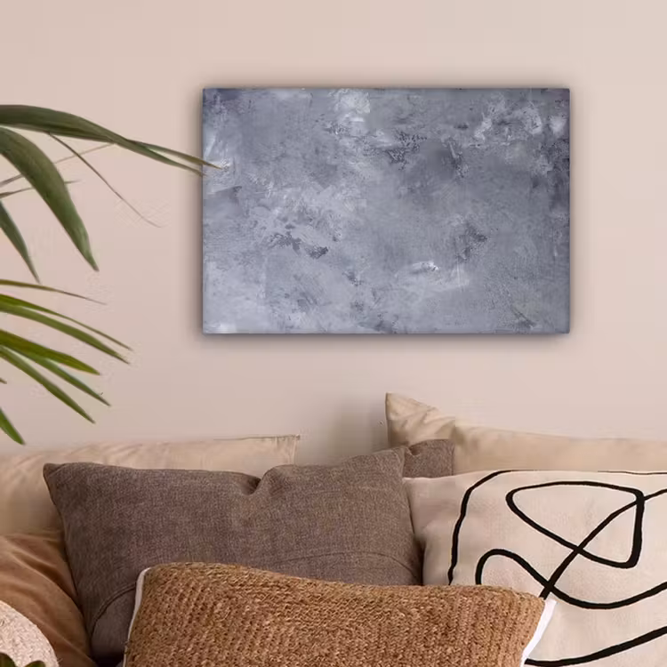Leisteen - Beton - Retro - Structuren - Grijs - Rustiek canvas 2cm klein -sfeer1