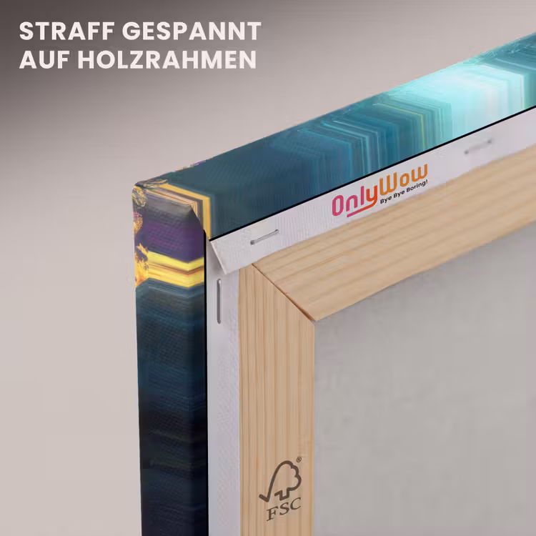 Schip - Hout - Koraalriffen - Zonlicht canvas 2cm klein -uniquesellingpoint_afwerking-onlywow_DE