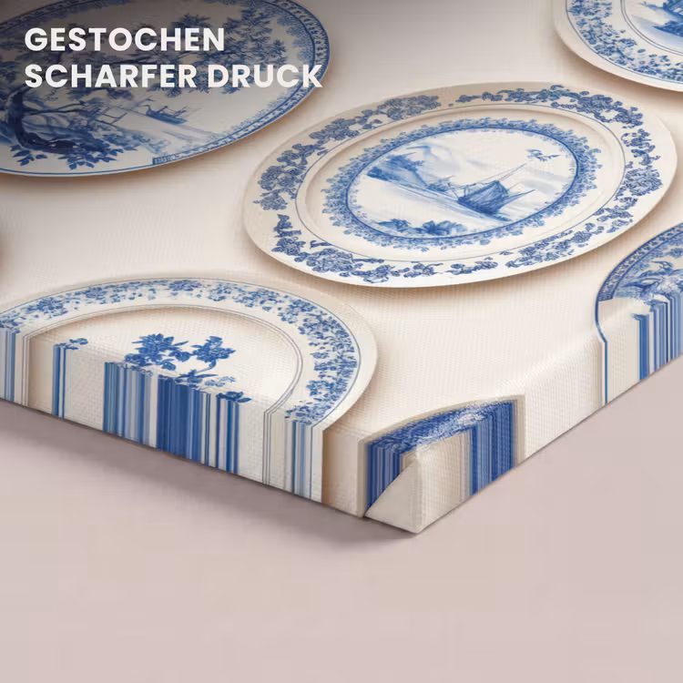 Borden - Bomen - Planten - Blauw canvas 2cm klein 34 -closeup_print_DE