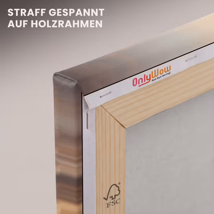 Riet - Gras - Zonsondergang - Natuur - Horizon canvas 2cm klein -uniquesellingpoint_afwerking-onlywow_DE