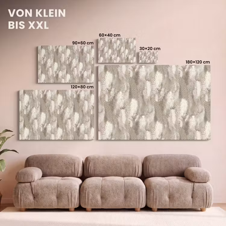 Slang - Textuur - Zand canvas 2cm klein 34 -Xsfeer8_DE