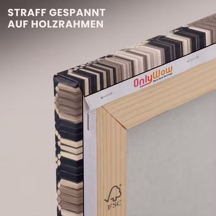 Slangenprint - Python - Bruin canvas 2cm klein -uniquesellingpoint_afwerking-onlywow_DE