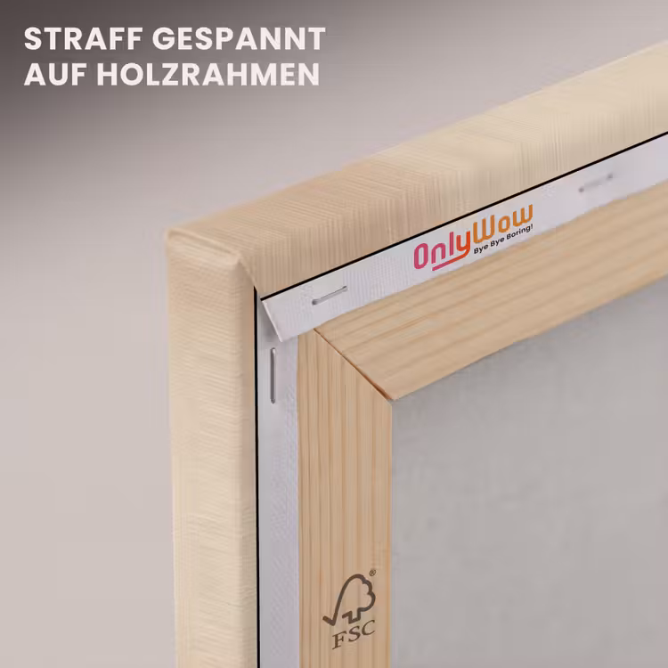 Boog - Strepen - Minimalistisch - Zwart canvas 2cm klein -uniquesellingpoint_afwerking-onlywow_DE