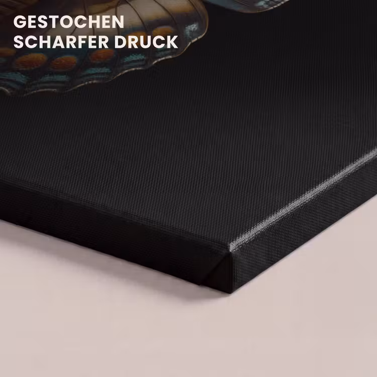 Vlinder - Kleurrijk - mozaïekachtig canvas 2cm klein -uniquesellingpoint_afwerking-onlywow_DE