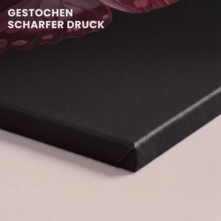 Vlinder - Fuchsia - Grafisch canvas 2cm klein -uniquesellingpoint_afwerking-onlywow_DE