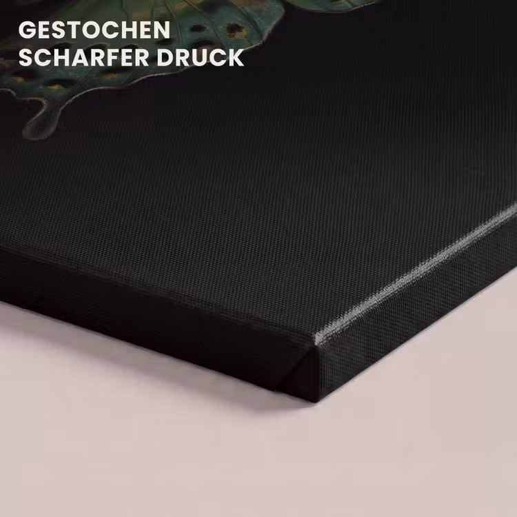 Vlinder - Groen - Diepte canvas 2cm klein -uniquesellingpoint_afwerking-onlywow_DE