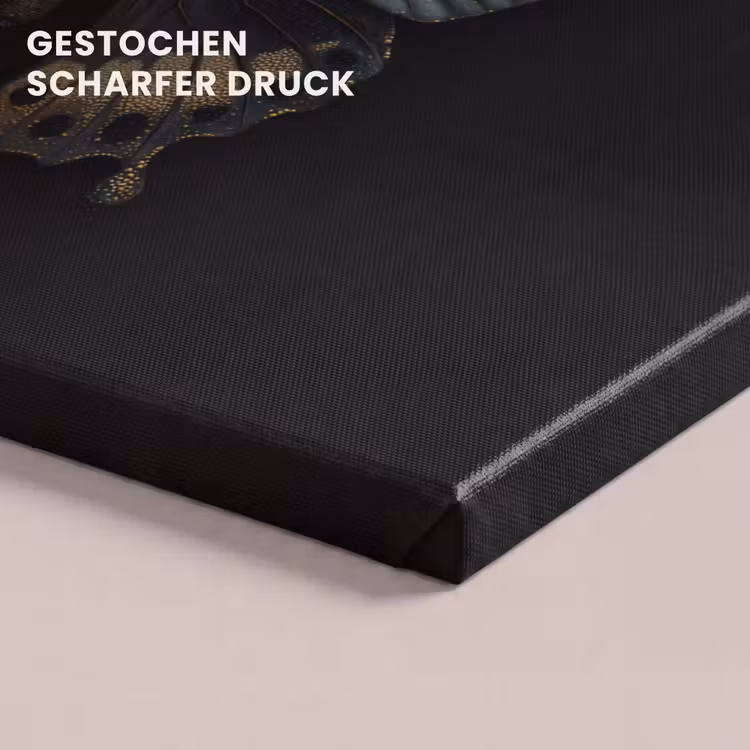 Vlinder - Metaalachtig - Geometrisch patroon canvas 2cm klein -closeup_print_DE
