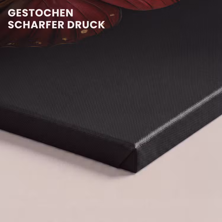 Vlinder - Rood - Minimalistisch canvas 2cm klein -uniquesellingpoint_afwerking-onlywow_DE