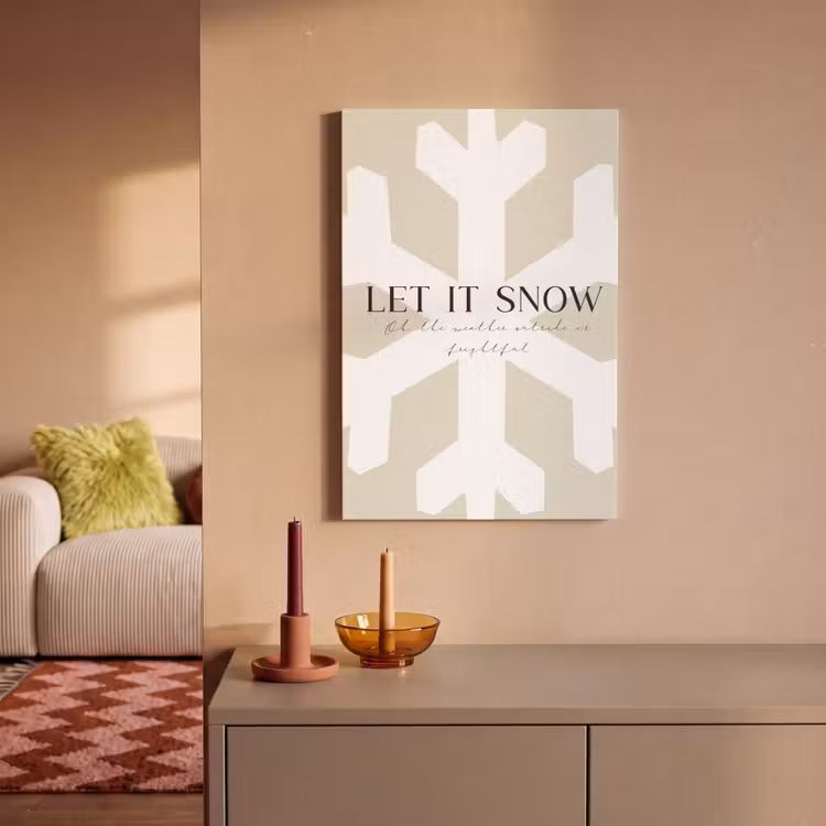 Sneeuw - Japandi - Winter - Decoratie canvas 2cm klein -sfeer1