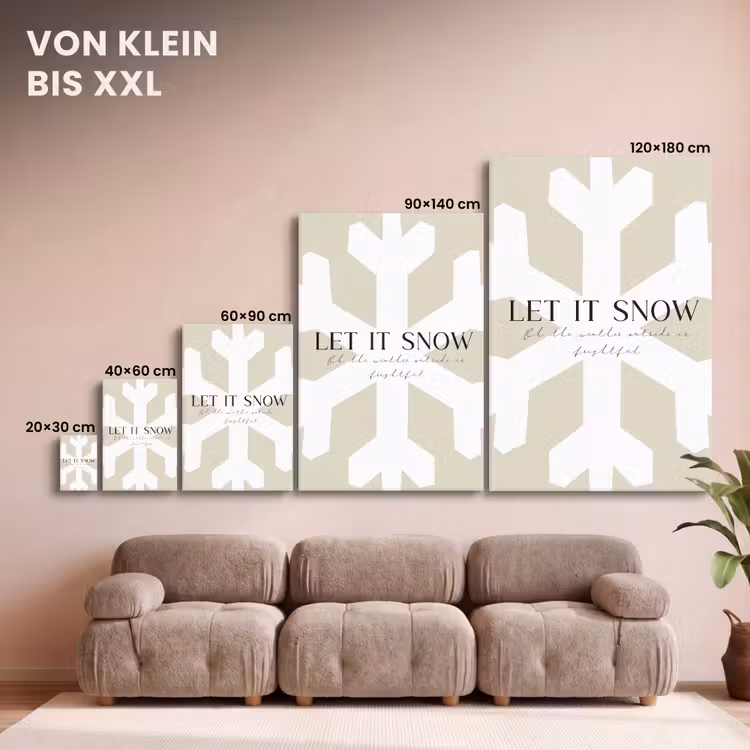 Sneeuw - Japandi - Winter - Decoratie canvas 2cm klein -Xsfeer8_DE