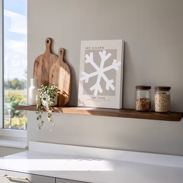 Sneeuwvlok - Wit - Winter - Kerst canvas 2cm klein -atmosphere_sfeer3_global
