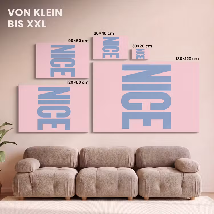 Nice - Paars - Roze canvas 2cm klein -Xsfeer8_DE