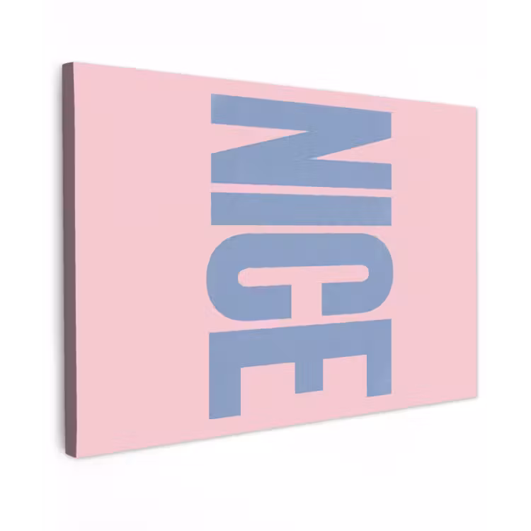 Nice - Paars - Roze canvas 2cm klein -z3d