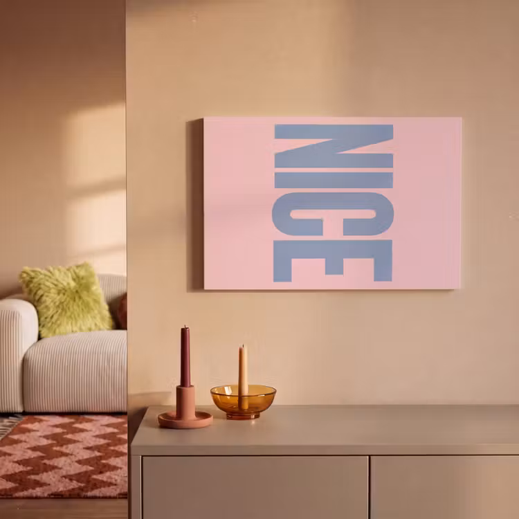 Nice - Paars - Roze canvas 2cm klein -sfeer1
