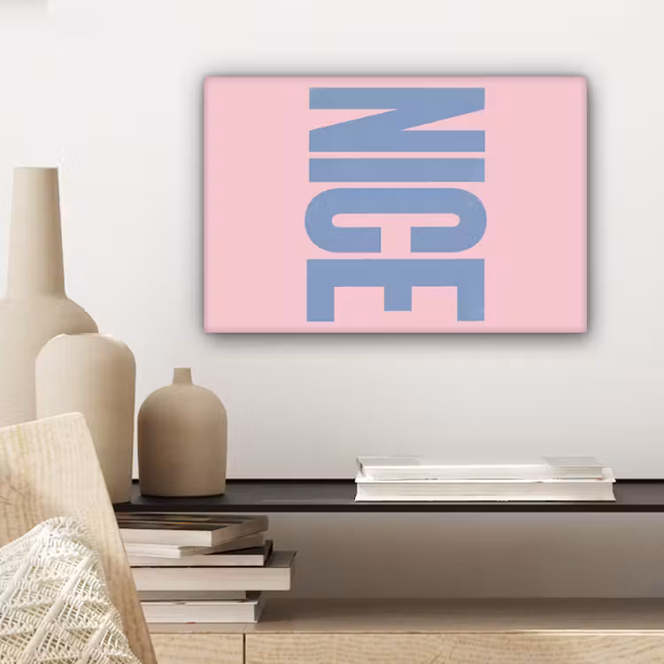Nice - Paars - Roze canvas 2cm klein -sfeer6